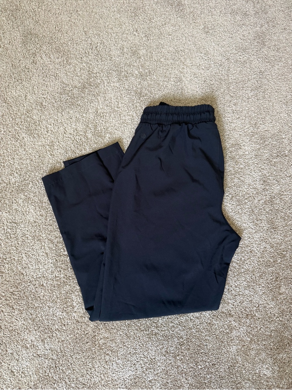 all in motion Black Cropped Elastic-Waist Women's Pants
